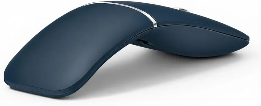 Bluetooth Wireless Arc Travel Mouse Pro – Bendable Rotating, Rechargeable Blue